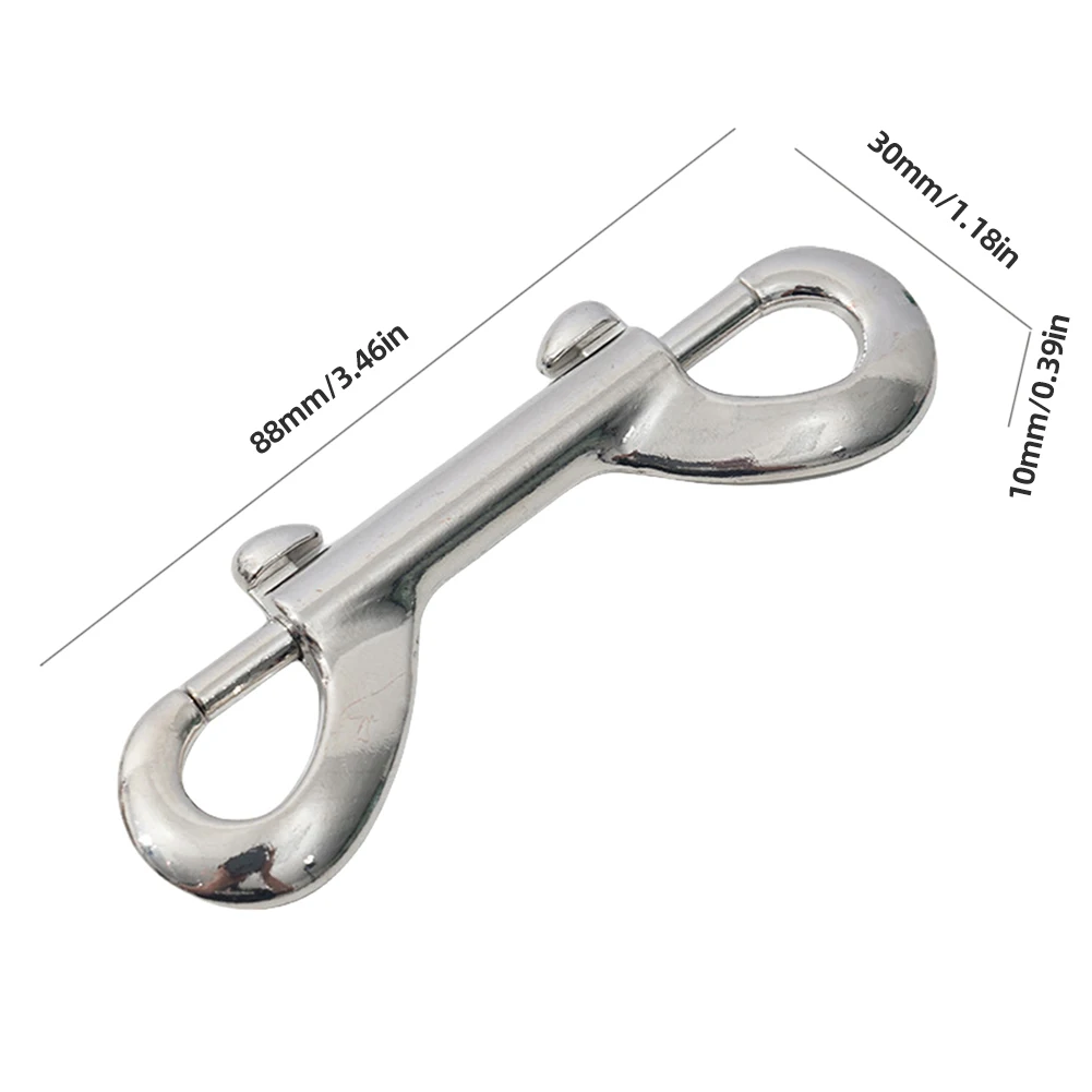 5 قطعة الغوص مزدوجة نهاية الترباس المفاجئة هوك كليب سبائك الزنك سريعة رسم ربط حلقة تسلق B-شكل خطاف بنابض قارب الأجهزة #6