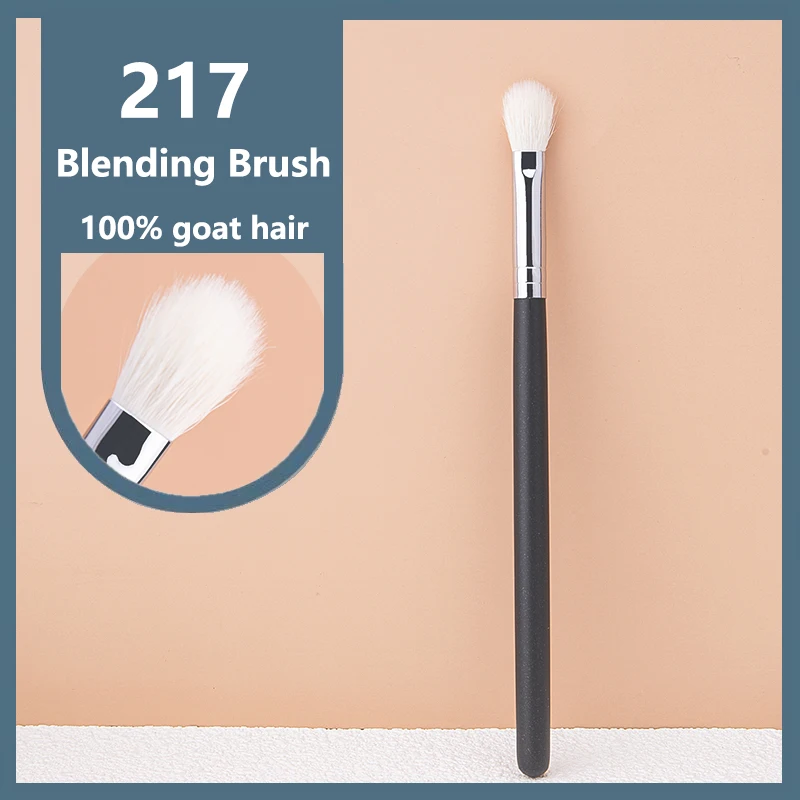 217 Eyeshadow Blending Brush 100% Goat Hair Eye Shadow Makeup Brushes Eyeshadow Crease Brush Fluffy Eyeshadow Blending Brush