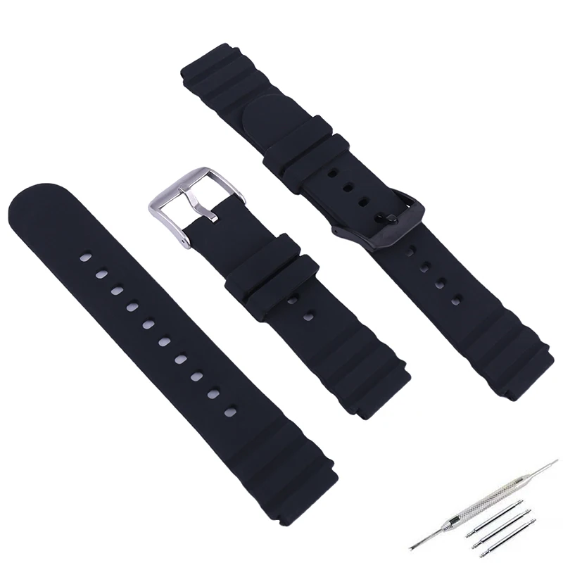 21mm Men's rubber watch strap accessories compatible for Luminox 0200 3901 3001 3000 women's sport Silicone watch band Wristband