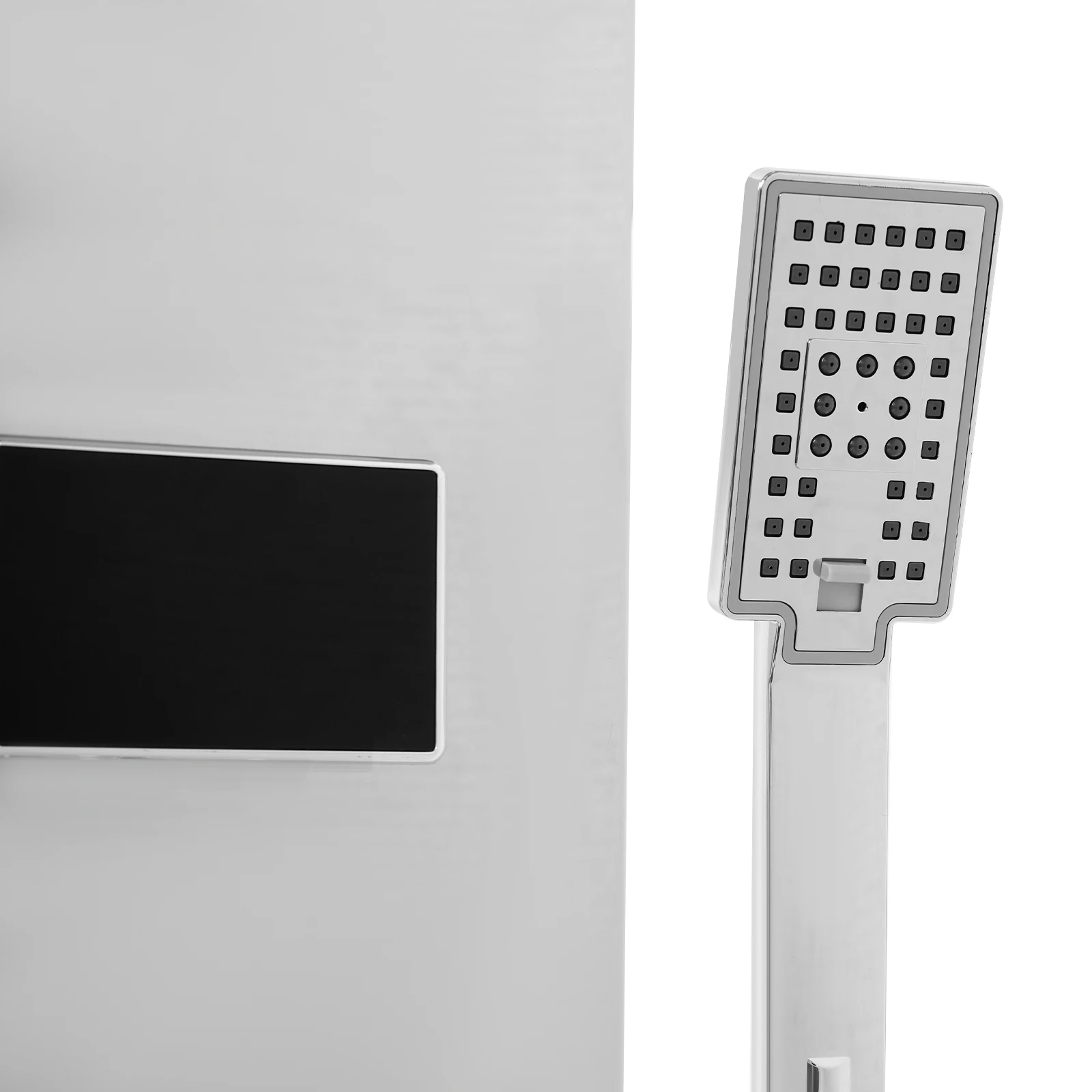 آلية لوحة الدش الذكية مع شاشة LED، وضعين للدش، آلية دش لكامل الجسم مثبتة على الحائط