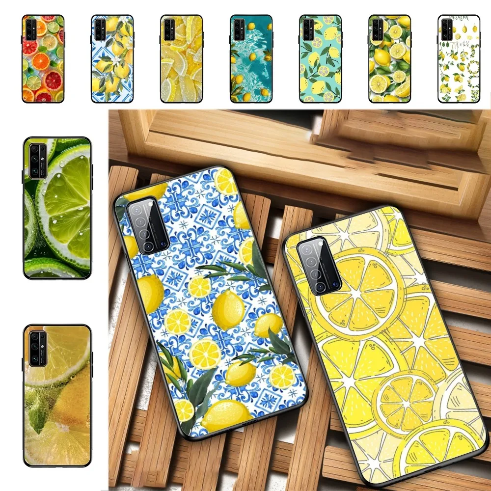 Fruit Lemon Phone Case For Huawei Honor 10 Lite 9 20 7A 9X 30 50 60 70 Pro Plus Soft Silicone Cover