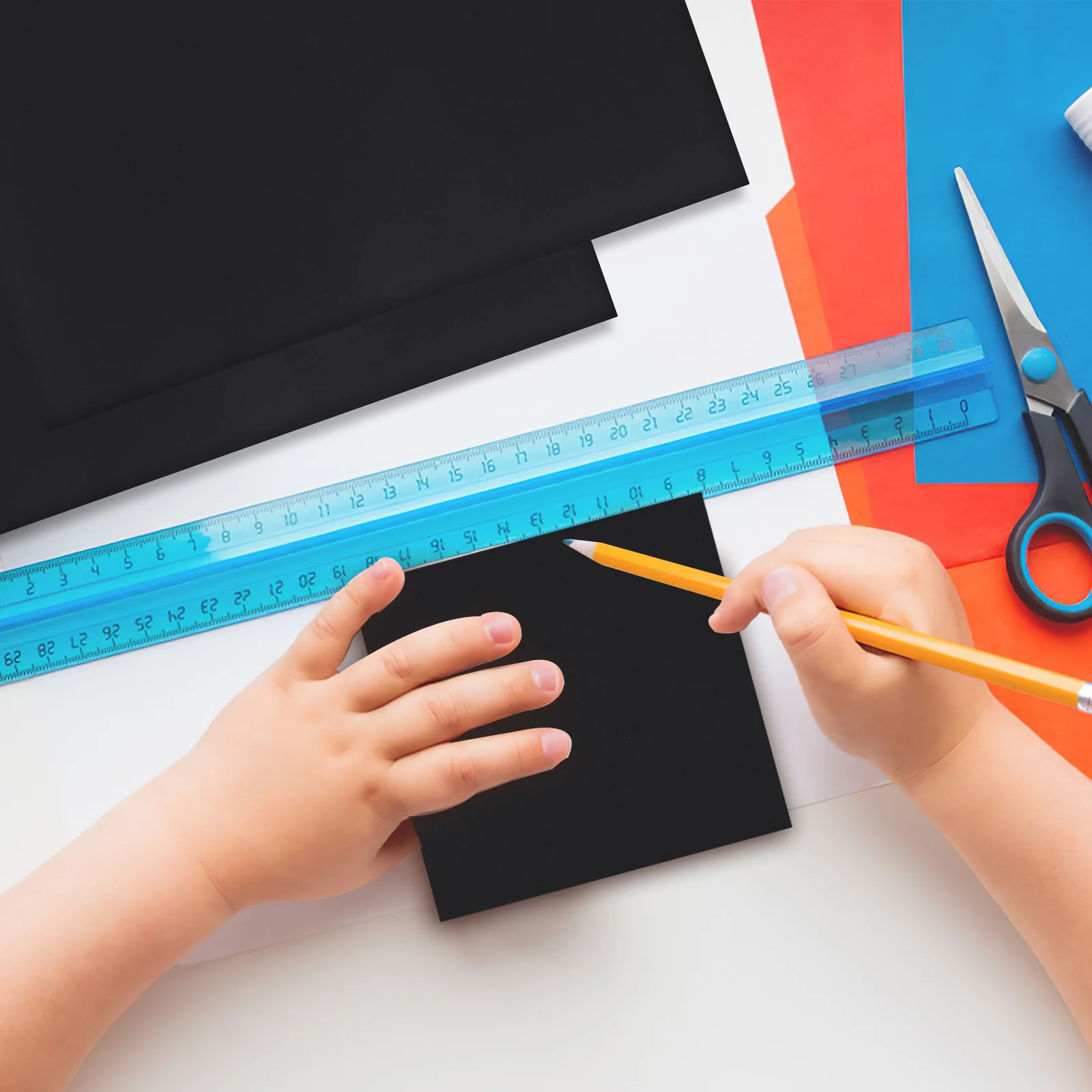 

25 pcs Cardstock Paper For Scrapbook Printing Heavy Duty Craft Sheets Black Construction Paper Bulk Kraft Stock Photo Album