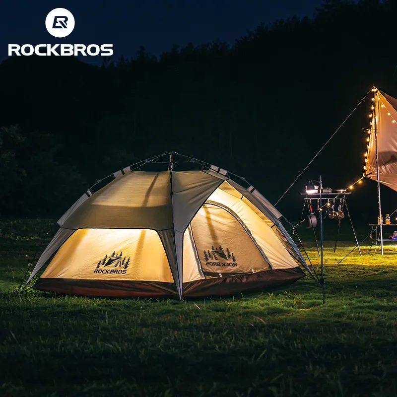 Imagem -06 - Rockbros Barraca de Acampamento Portátil Removível Multi-purpose Automática Rainproof e Rainproof Viagens ao ar Livre 23 Pessoas