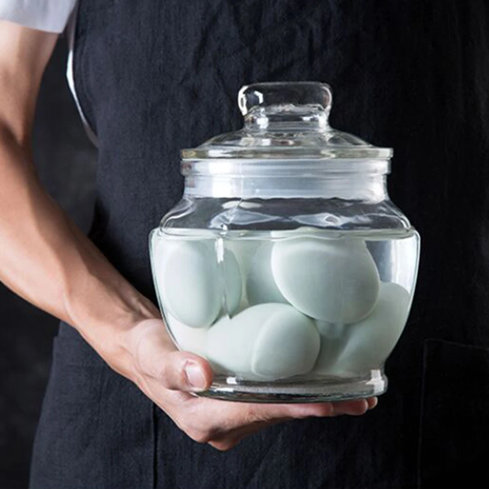 سعة كبيرة مختومة تخزين المواد الغذائية يمكن الزجاج مخلل جرة الحبوب حامل المطبخ الحبوب المنظم مخلل جرة حامل الحبوب المطبخ