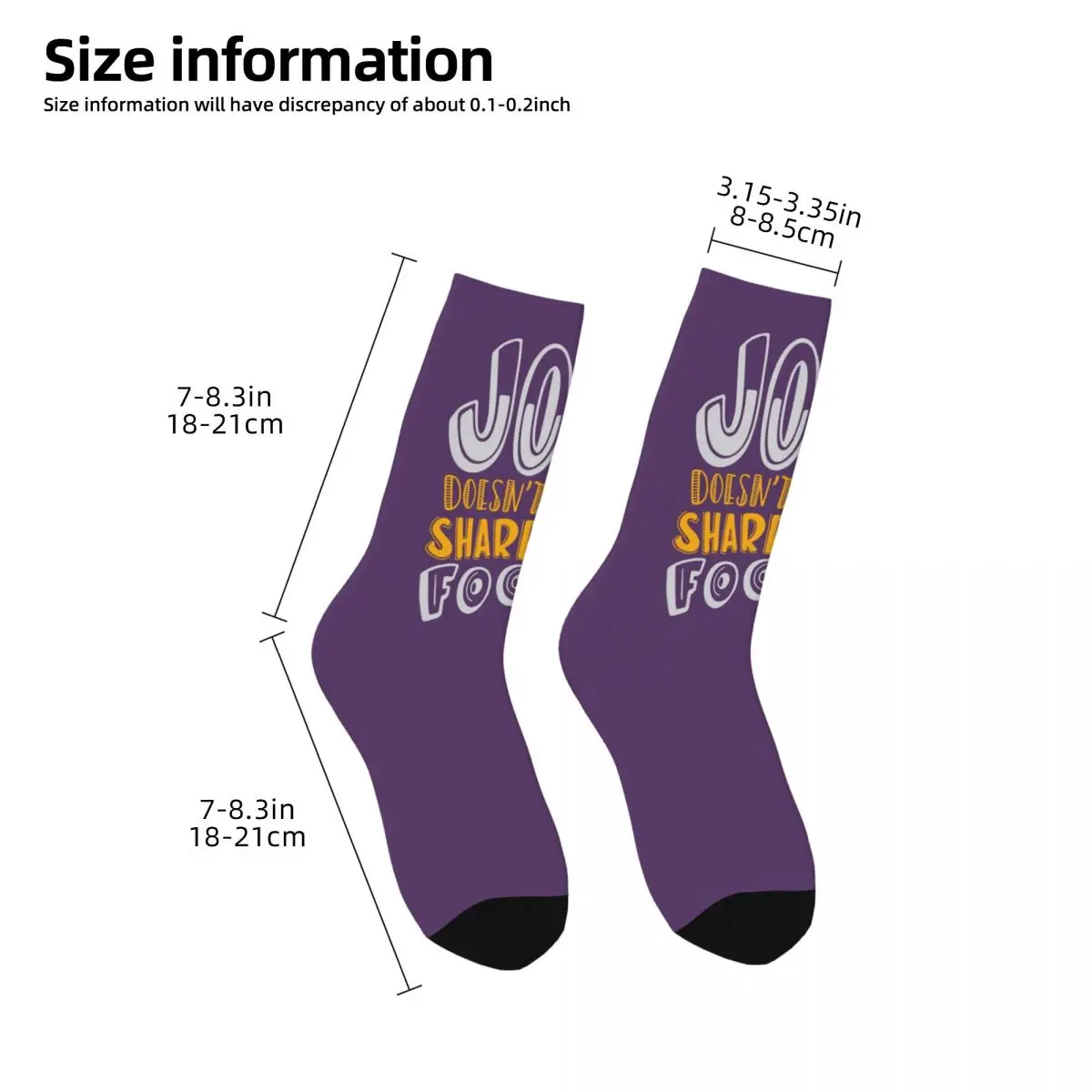 JOEY DOESN\'T SHARE FOOD TV Show Men Women Socks,fashion Beautiful printing Suitable for all seasons Dressing Gifts