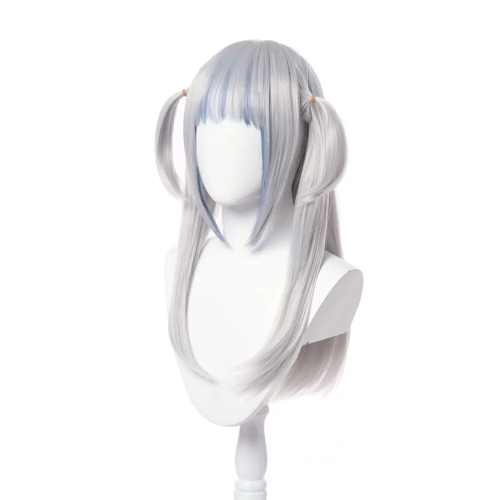 Hololive Gawr Gura Cosplay Wig Synthetic White Mixed Wigs