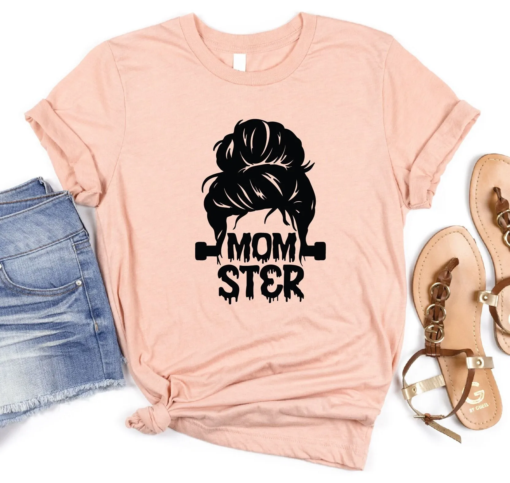 Momster T Shirt Halloween For Mom Funny