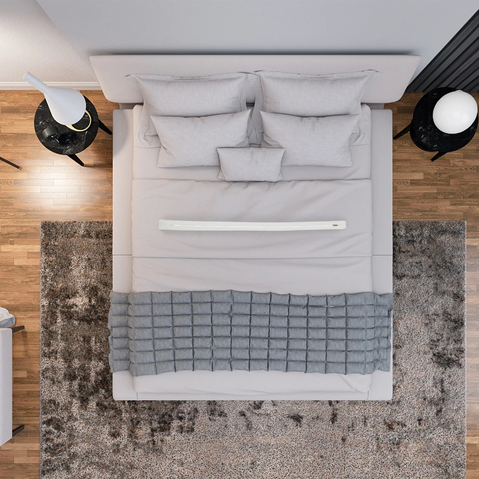 

GRIRIW Bed Gap Filler 1.2m x 5cm Mattress for Bedroom Hotel Headboard Seam Strip Supply