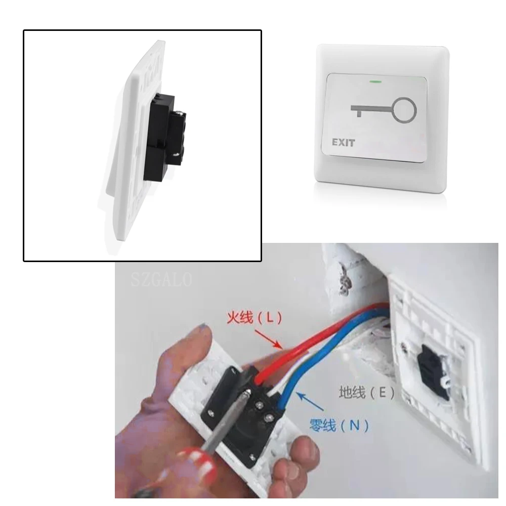 Exit Push Release Button Switch For Electric magnetic Lock Door Access Control