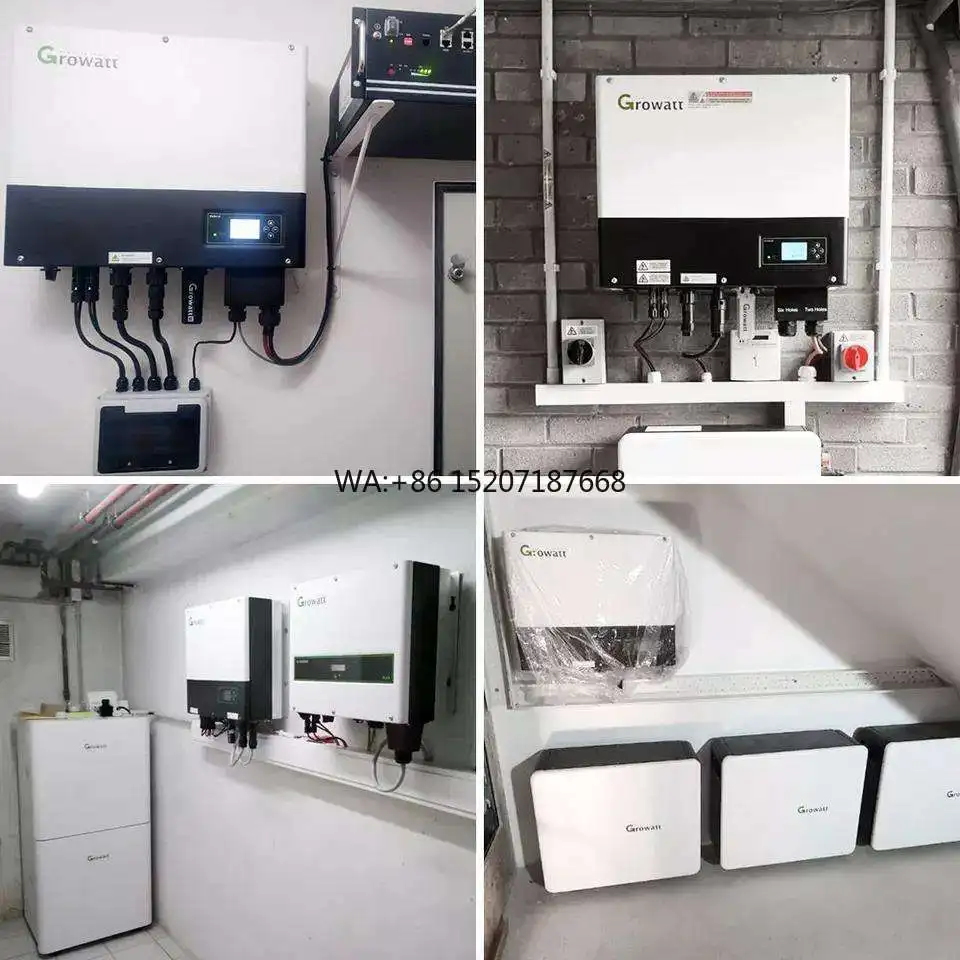 Hybrid Solar Power Inverter  Hybrid Inverter Wholesale Growatt Sph4000 Sph5000 Sph8000 Sph10000 5kw 8kw 10kw
