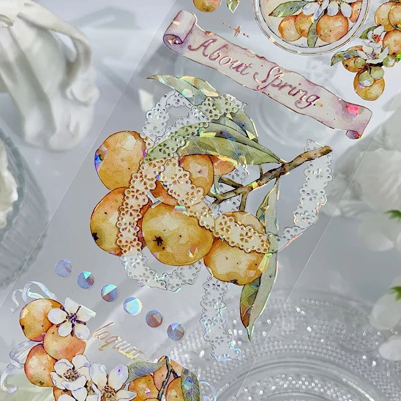 New shell light shiny PET tape diy Sticker Card Making Collage Decoration