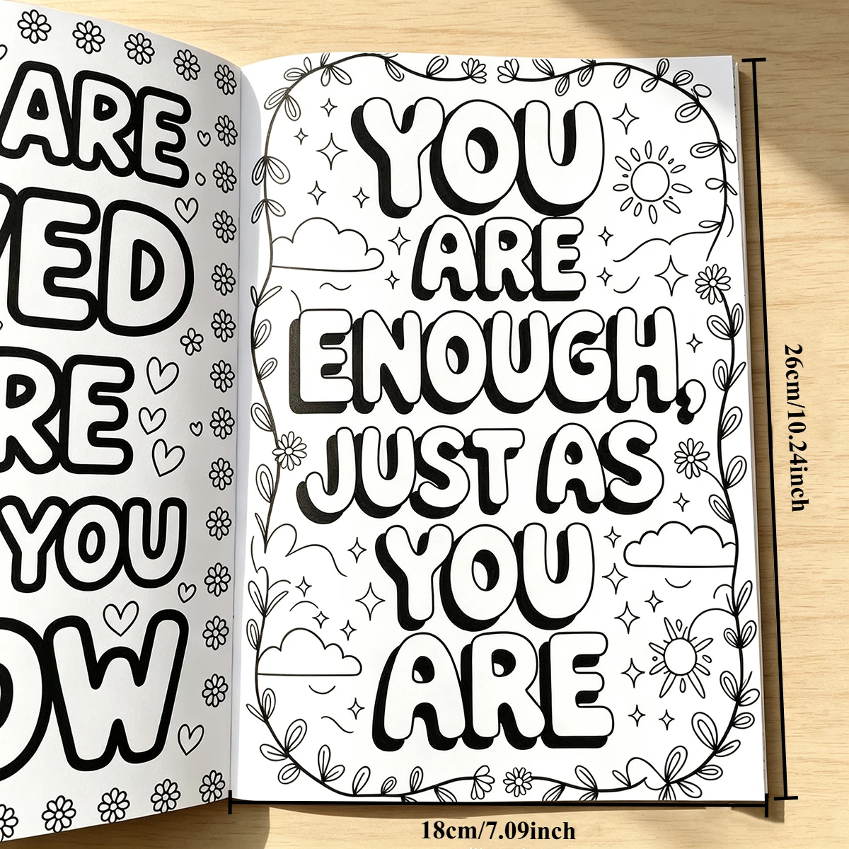 Adult Mental Health 32-Page Coloring Book, Coloring Activity Manual, Creative Mindfulness Art Practice Painting Book for Adult