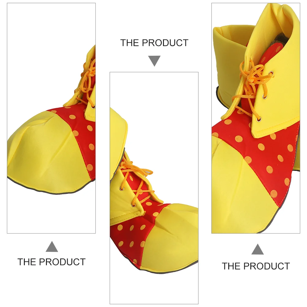 Grandes chaussures de Clown Dot Halloween Costume chaussures de Clown pour femmes hommes (taille unique) chaussures de clown hommes adultes chaussures de clown femmes
