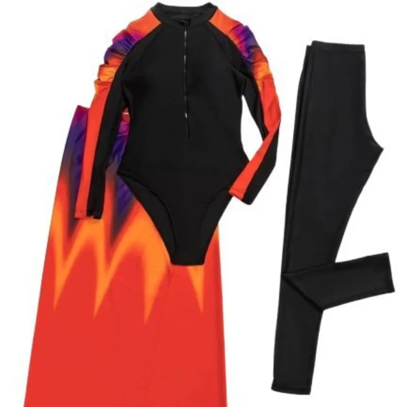 

New Hot Sale Women One Piece Wetsuit Swimsuit Sexy Slim Fit Long Sleeve Quick Dry UV Protection Beach Surfing Snorkeling Diving