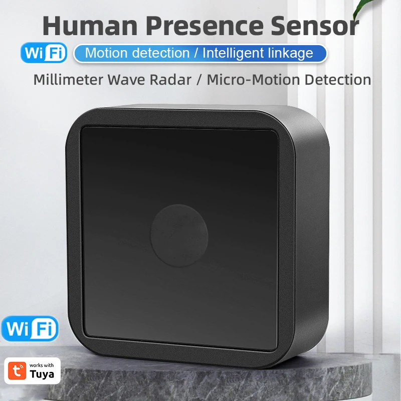 

Tuya WiFi/ 3.0 Smart Human Presence Smart Home Automation Sensor Detector Wireless Mini Microwave Motion Sensors