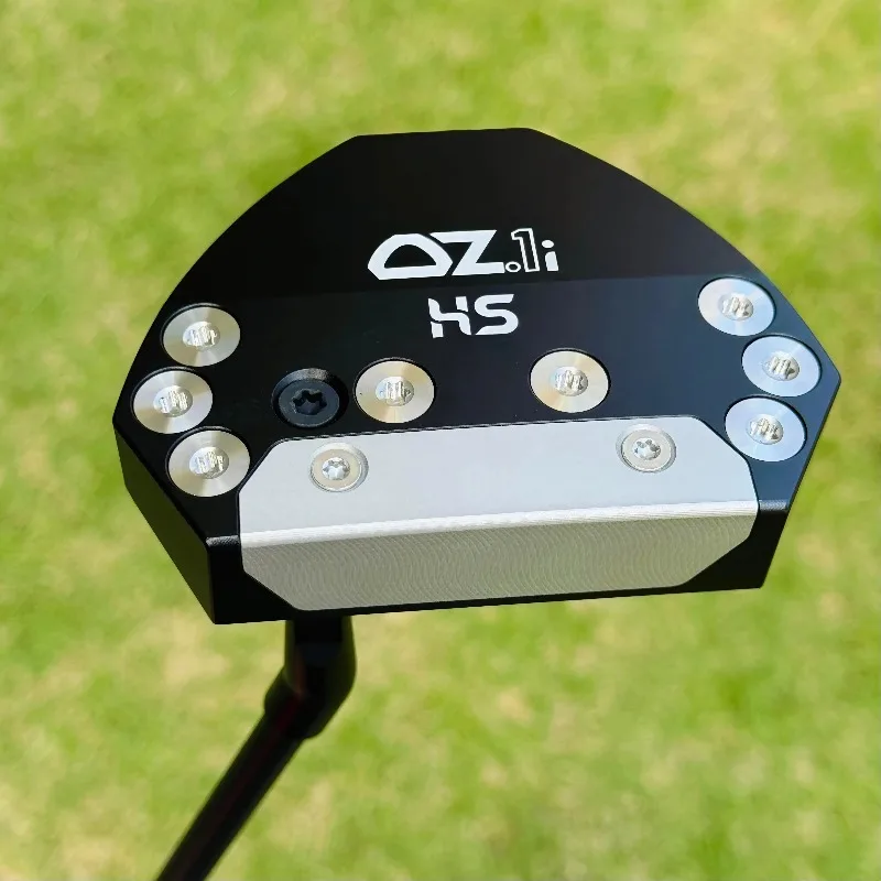 DZ.1i HS قضيب وضع الجولف المتوازن بدون عزم دوران مطلي بالكهرباء وعمود فولاذي أسود لنادي الجولف مع غطاء علوي