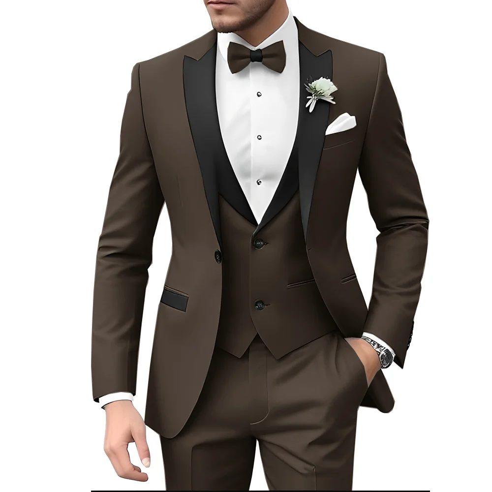 Light Green Suit for Mens Wedding Tuxedo 3-piece Suit Groom Slim Blazer XS-5XL Custom Outfit Male Jacket Pants Vest