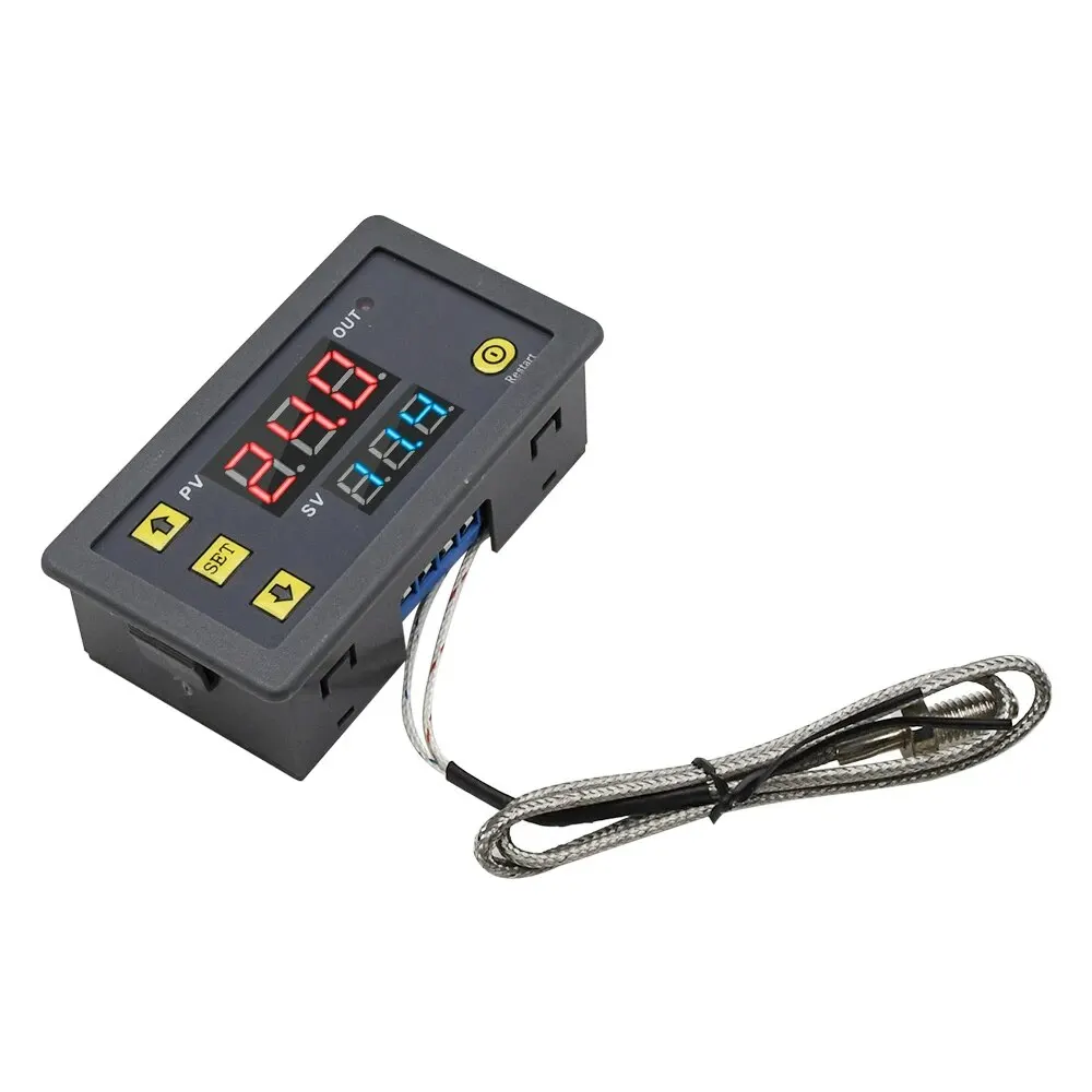 W3230 AC 110-220V Probe Line Digital Temperature Control of K Style LED Display Thermostat Heat/Cooling Control Instrument