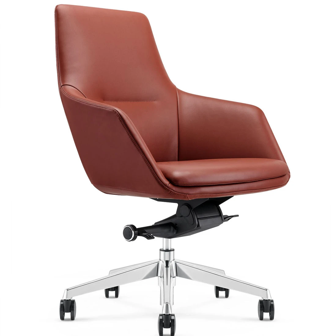 

High Tech Wholesale Top Grade Italian Nappa Synthetic Leather Luxury Ergonomic Leather Computer Office Executive Chairs