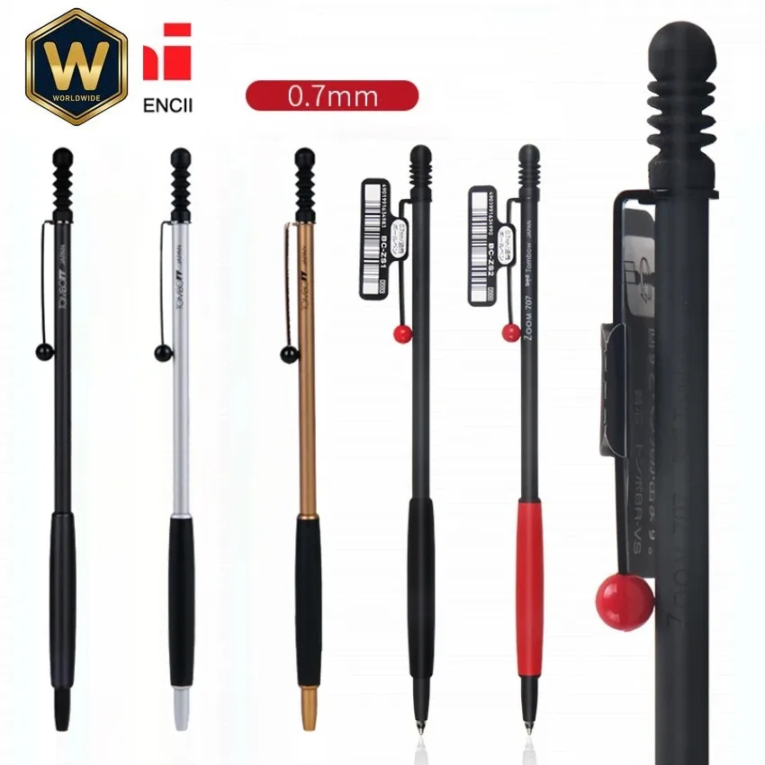 tombow-zoom707-ballpoint-pen-bc-zs-07mm-black-smooth-writing-portable-metal-roller-pen-creative-stationery