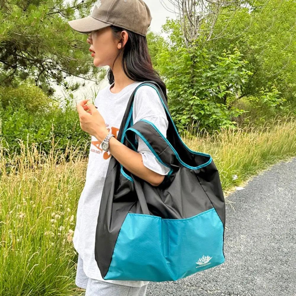 

Grocery Bag Waterproof Eco Friendly Bags Large-Capacity Grocery Package Fruit Picnic Bag Reusable Portable Handbag Beach