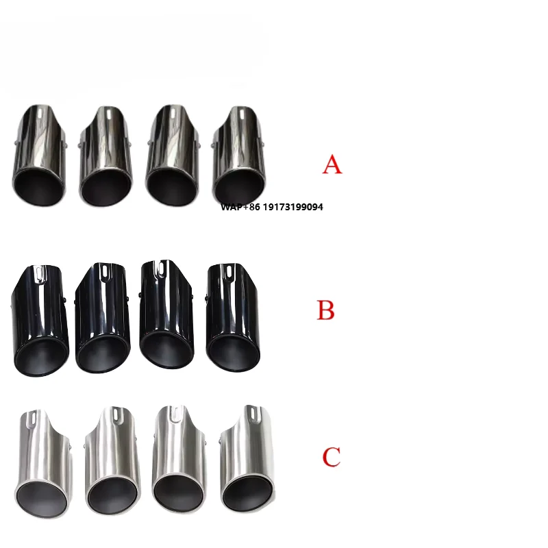 

Car Exhaust Pipes for-porsche Panamera 971 S Custom Stainless Steel Exhaust Tips Upgrade Gts Performance Muffler Tips OEM