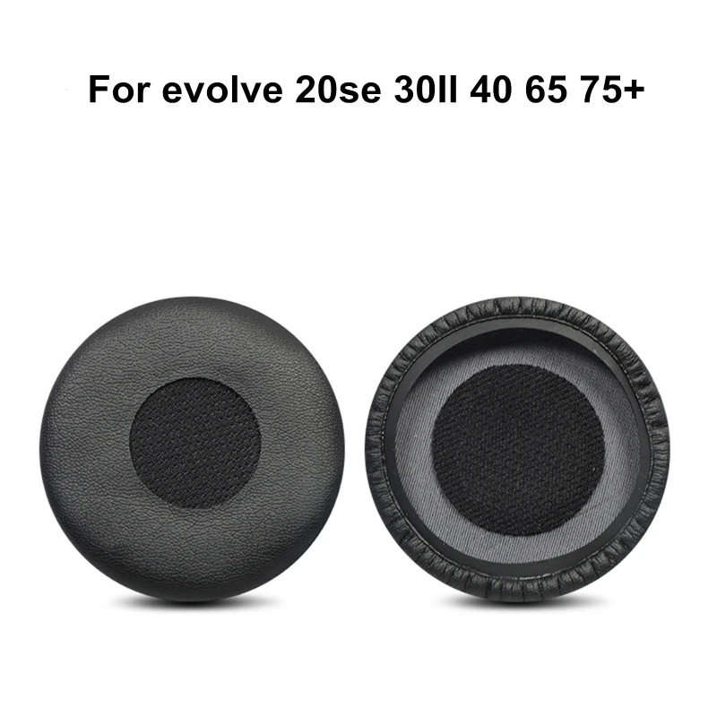 2 PCS Ear Pads Cushion Soft Cover for evolve 20se 30II 40 65+ 75