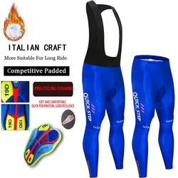 Quick Step Cycling Pants Men Bike Clothing Thermal Men's Winter Outfit Clothes Bicycle Tights Gel Bib Mtb Sport Shorts Trousers