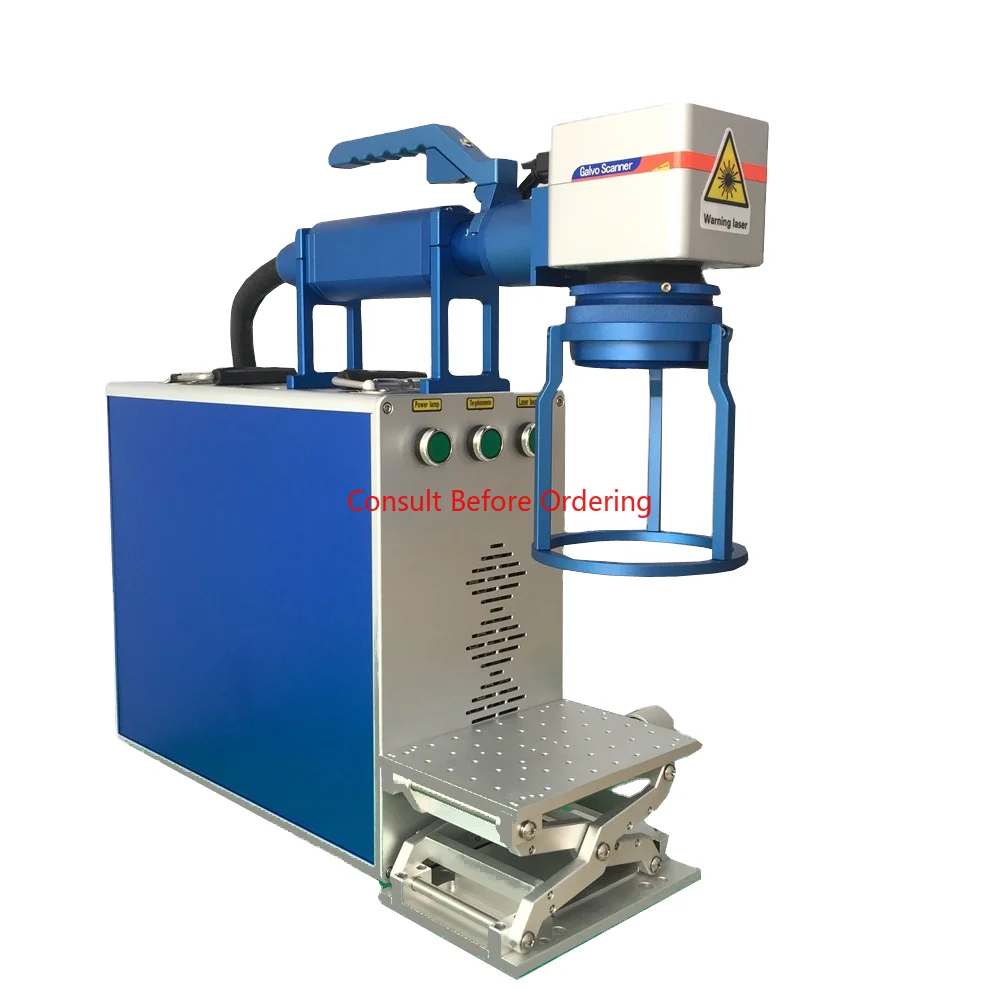 

Max 20W 30W 50W Fiber Marking Machine With Screen Mouse Keyboard For Matel Steel Gold Silver Jewelry Engraver Portable