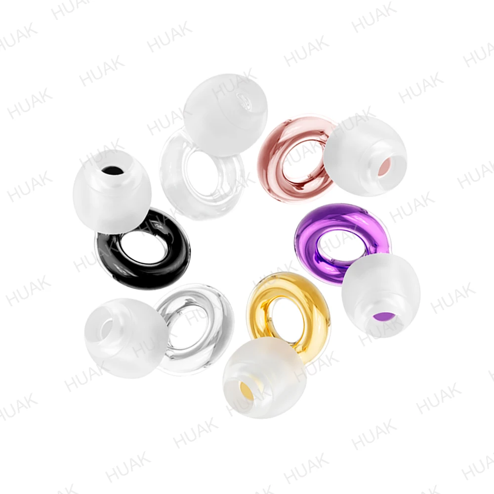 HUAK 1Set Reusable Silicone Ear Plugs Super Sound Insulation for Sleep Noise Snoring Learning - Soft Noise Reduction Earbuds