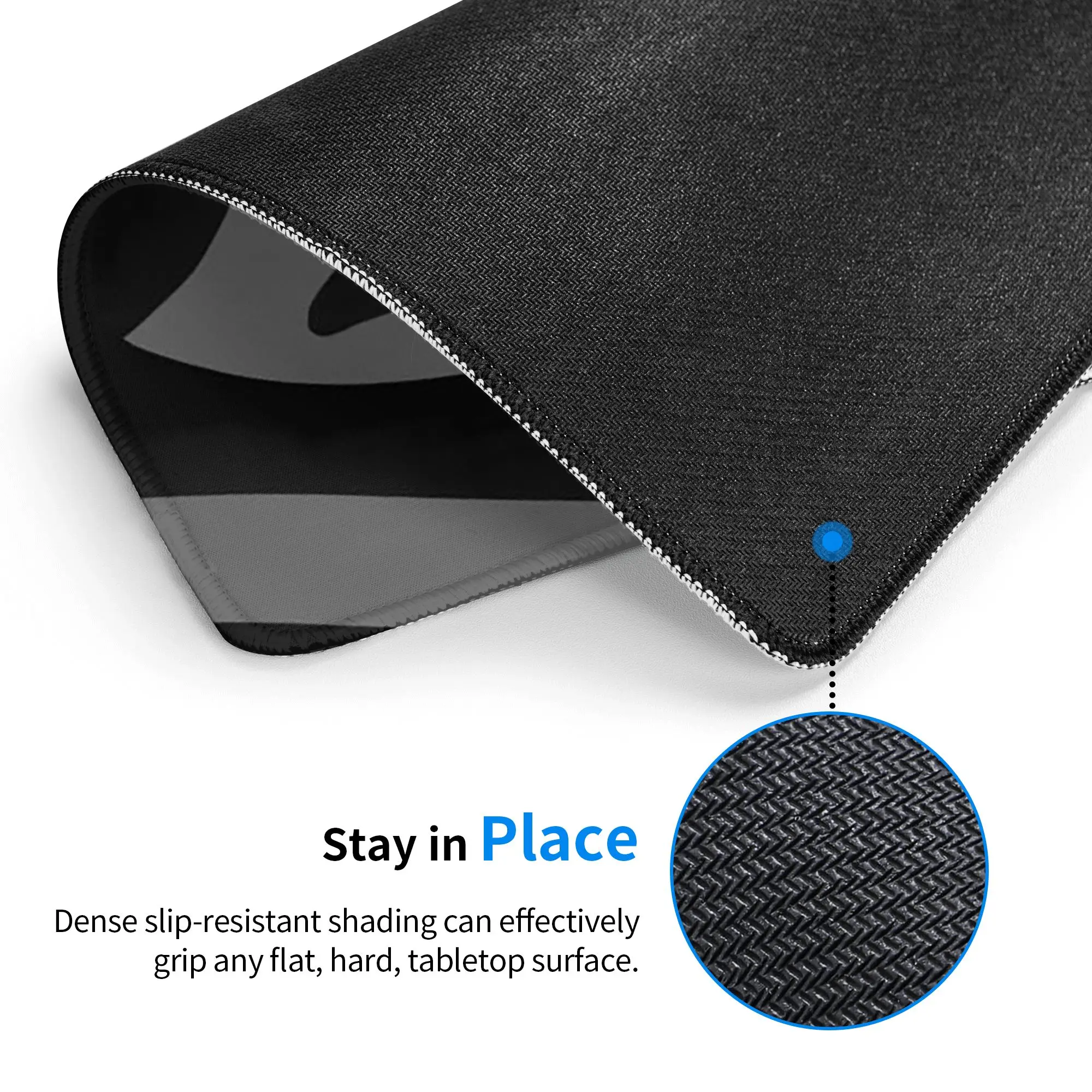 Black And Grey Liquid Swirl Abstract Art Mouse Pad Computer Keyboard Mouse Mat Gamer PC Laptop Desk Mat Office Table Mats