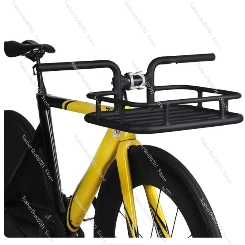 Bicycle, road bike, mountain bike, 31.8-caliber dead flying basket, grocery basket, front shelf.