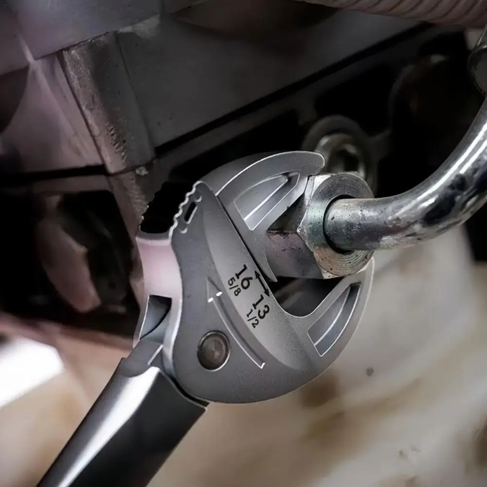 Chave inglesa ajustável multifuncional com ampla faixa de abertura, carro, motocicleta, reparo, manutenção de máquinas, acessório de ferramenta manual