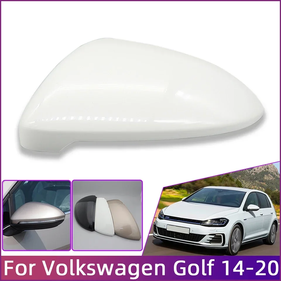 Car Accessories Mirror Cover For Volkswagen VW Golf 2014 2015 2016 2017 2018 2019 2020 MK7 7.5 Rearview Mirror Housing Shell Lid