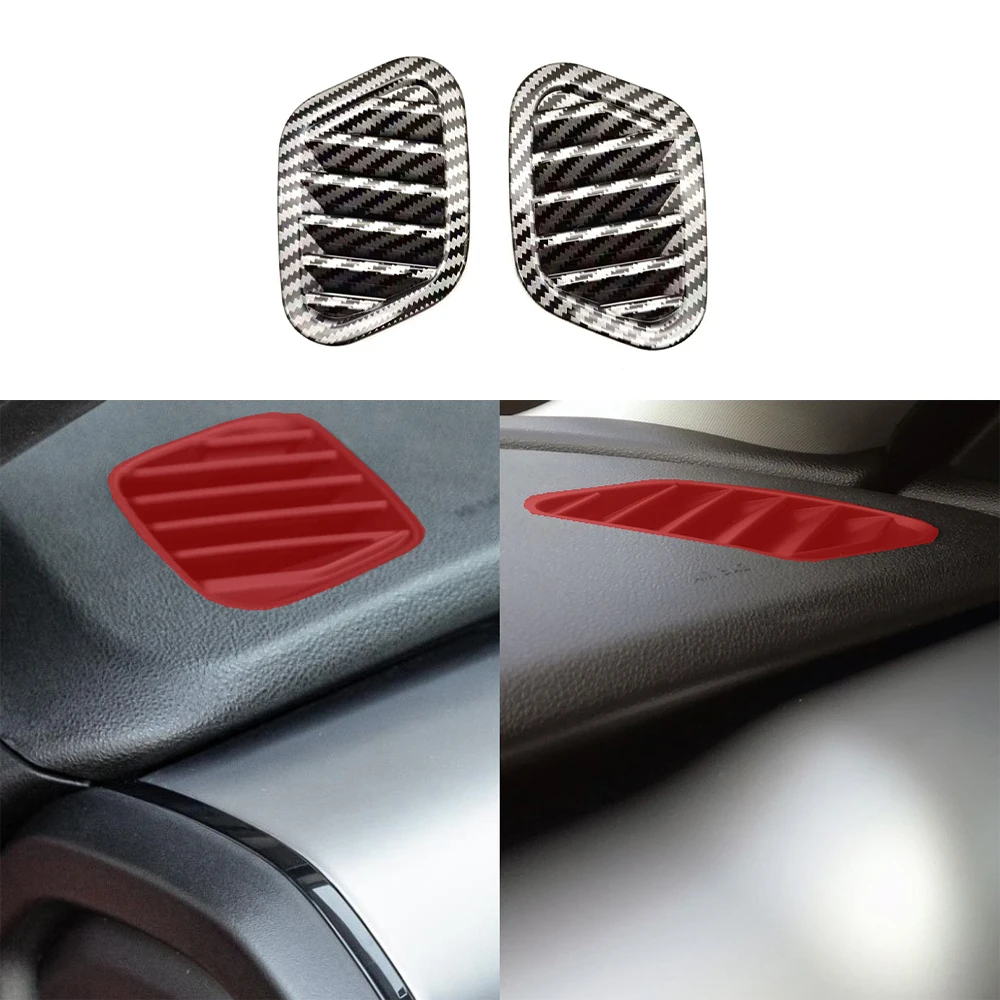 

ABS Carbon Fiber Color front air vent Decorative Cover For JEEP Avenger