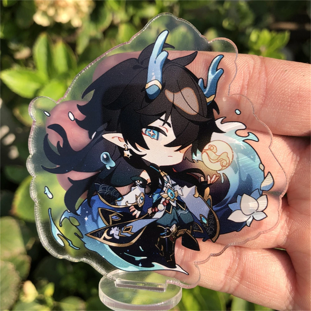 Honkai: Star Rail Luocha Blade Kafka Jing Yuan Silver Wolf Figure Anime Game Cosplay Accessories Badge Stand Plate Prop