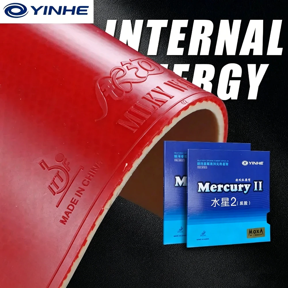 

Original Mercury 2 Table Tennis Rubber Professional Soft/Medium Hardness Pimples-in Ping Pong Rubber For Quick Attack With Loop