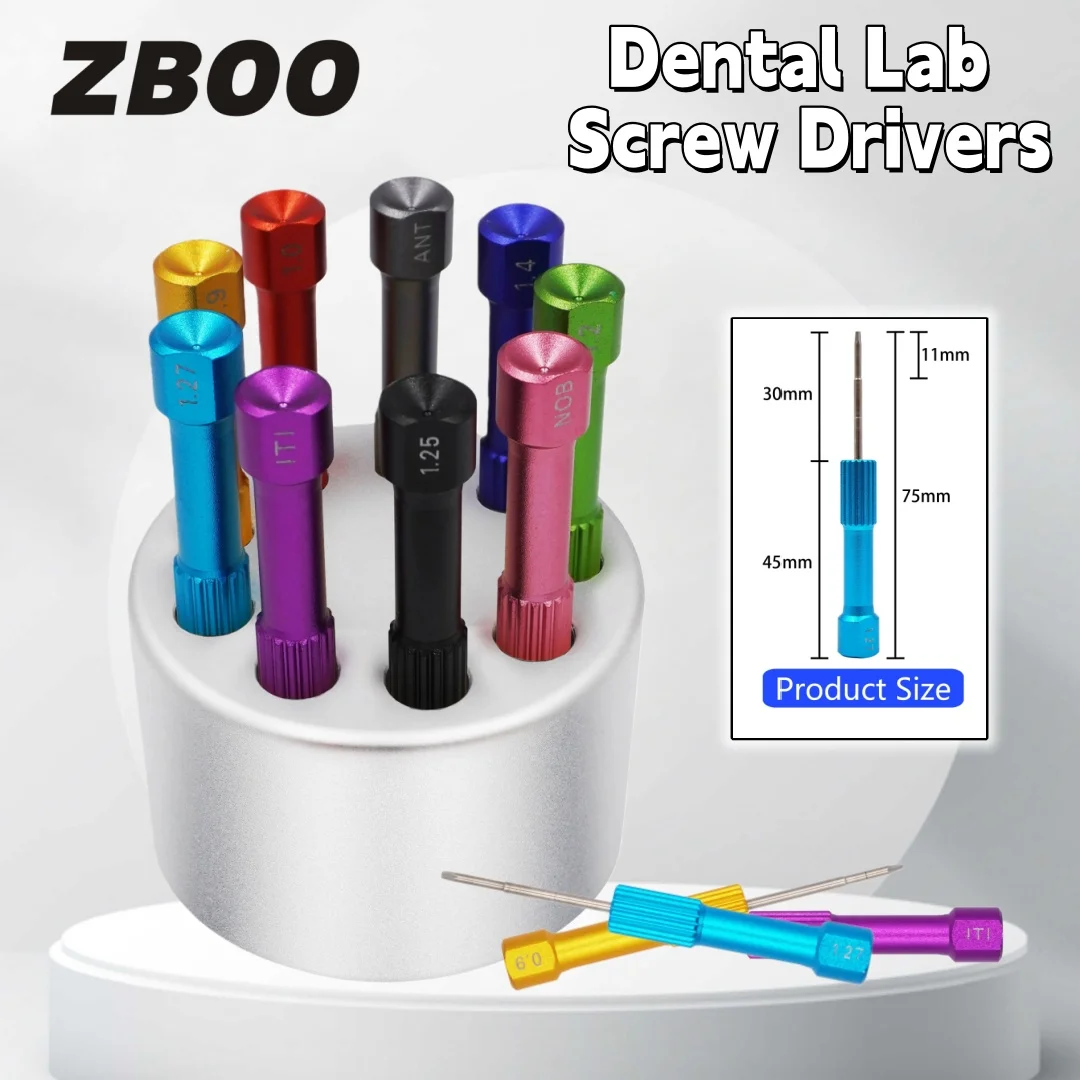 

Dental Laboratory Implant Screw Driver Stainless Steel Drivers Dentistry Tool Kit Micro Screwdriver Dentist Instrument Equipment