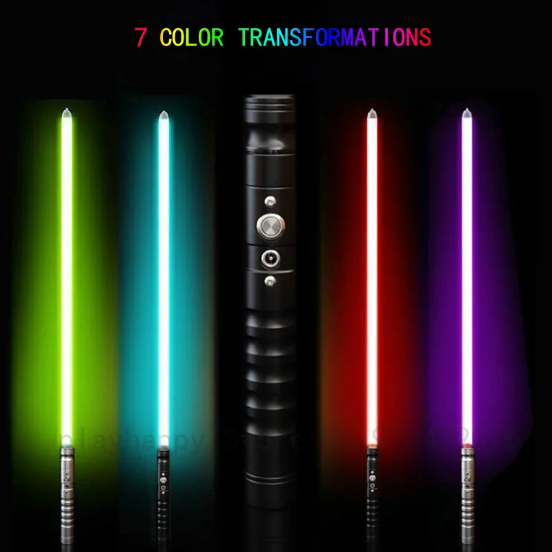 Lightsaber Light Saber Force Dueling Rechargeable Color Changing Sound Metal Handle Sword Cosplay Luminous  Toy