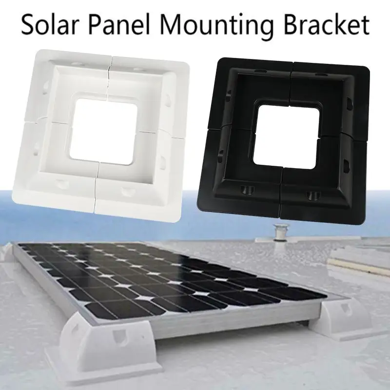 Solar Panel Mounting Bracket Installed In RV Caravan Camper Deck Of Yacht ABS Plastic Waterproof Solar Support
