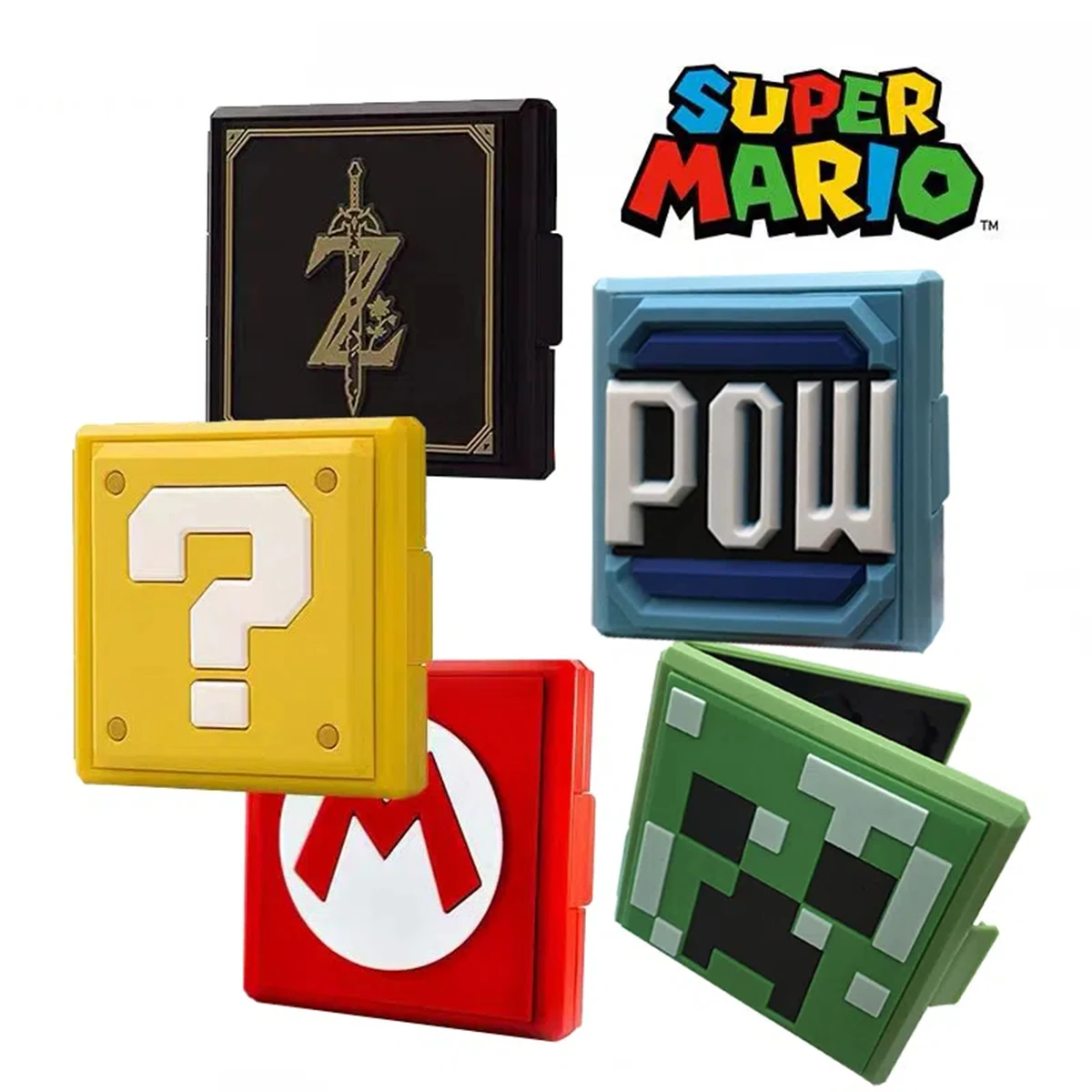 Super Mario Zelda gioco di animazione di un pezzo giocattoli periferici custodia per Cassette di gioco figure di Anime collezione di modelli d\'azione