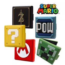 Super Mario Zelda gioco di animazione di un pezzo giocattoli periferici custodia per Cassette di gioco figure di Anime collezione di modelli d'azione