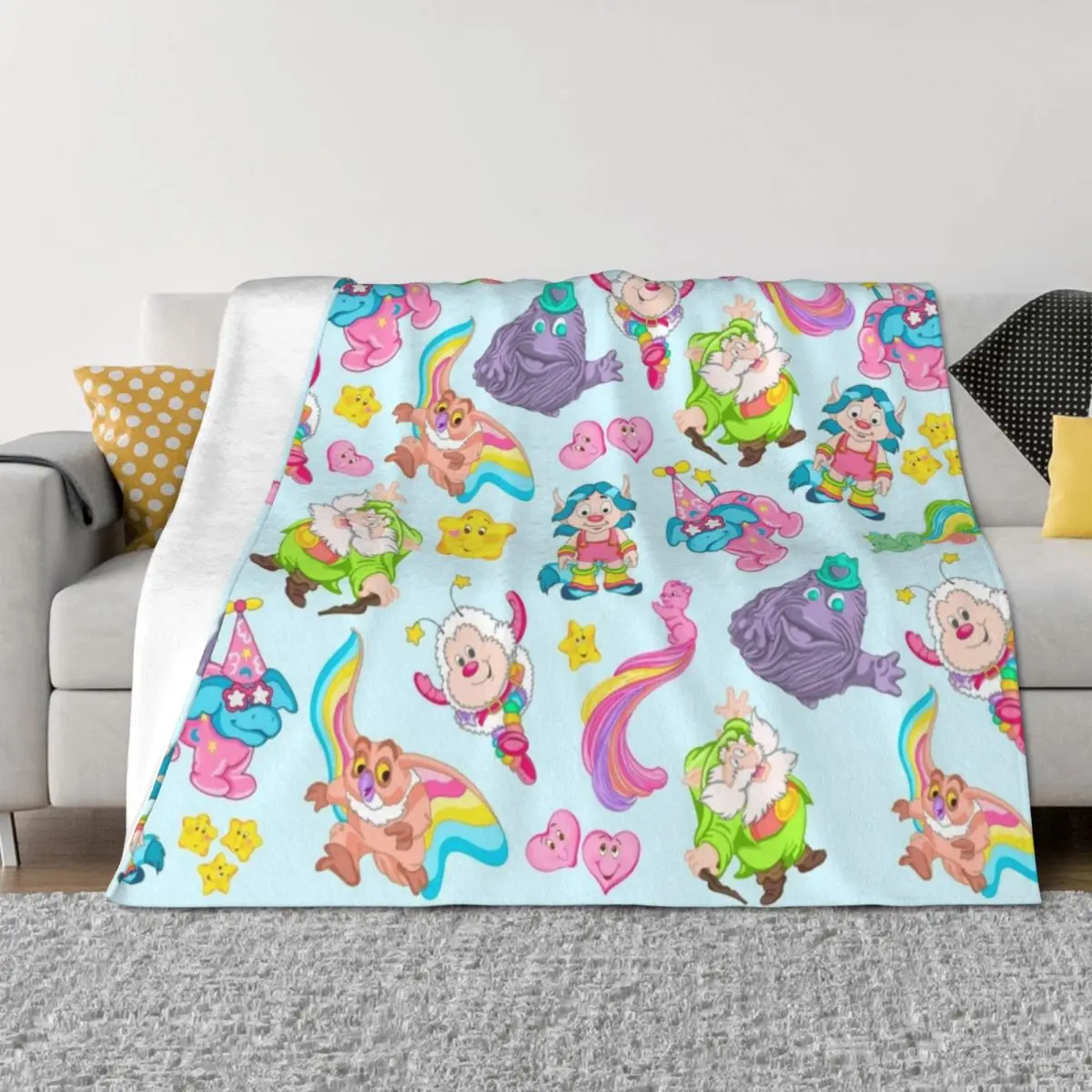 

Supporting Cartoon Characters of the 80s Throw Blanket warm winter Heavy Beautifuls Luxury Blankets