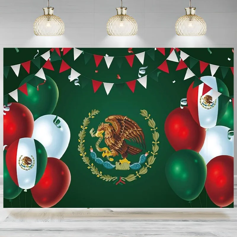 Mexican Independence Day Backdrop Photography Viva Banner Decor Mexican Fiesta Party Decorations Background