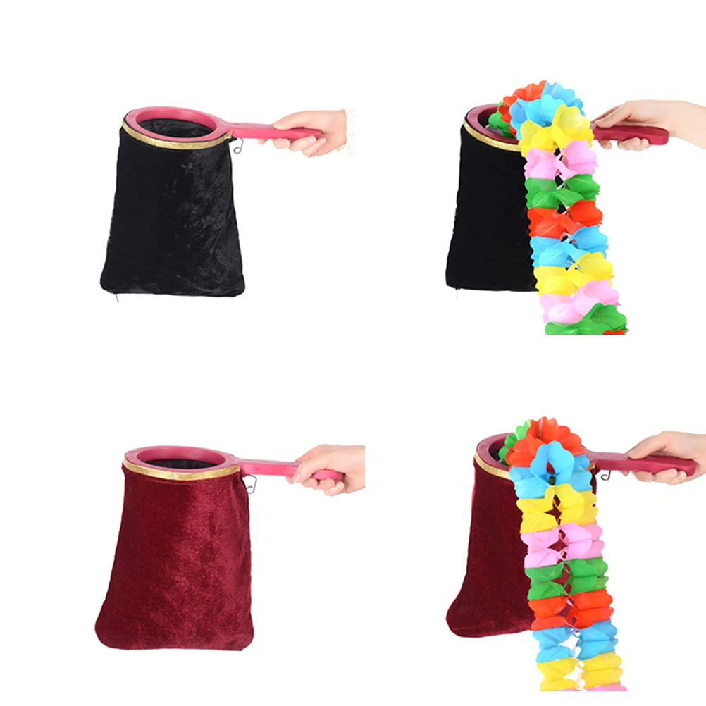 1pc Stage Trick Props Universal Change Bag For Performance Red Handle Professional Festival Gift
