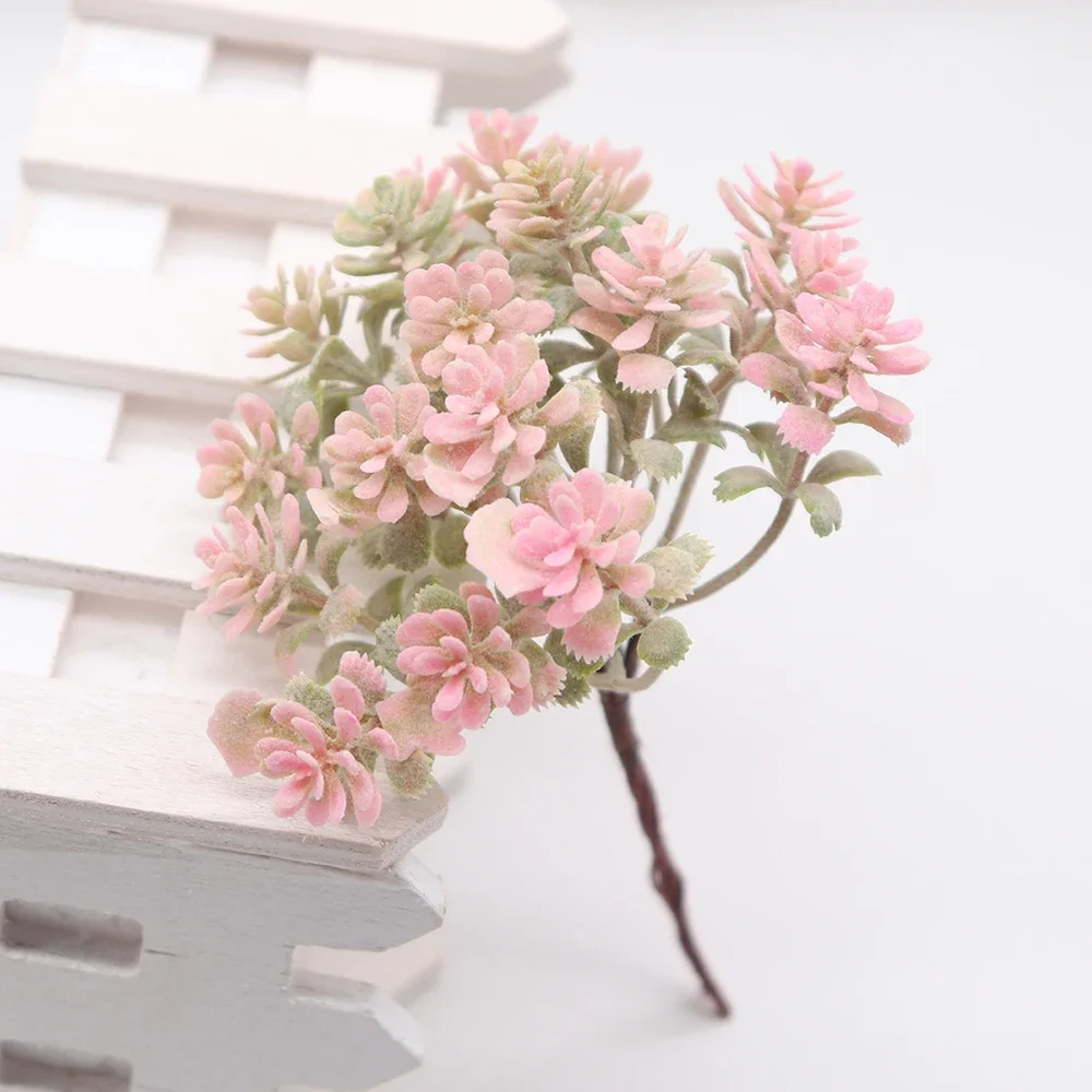 6pcs artificial fake flower fake grass wedding Christmas decoration wreath handmade decoration accessories fake plants