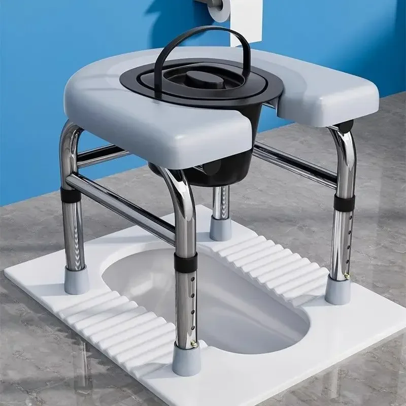 aoliviya-肥厚ステンレス鋼リフト便器椅子スツールトイレ付き高齢者妊婦用シンプル衛生防滴