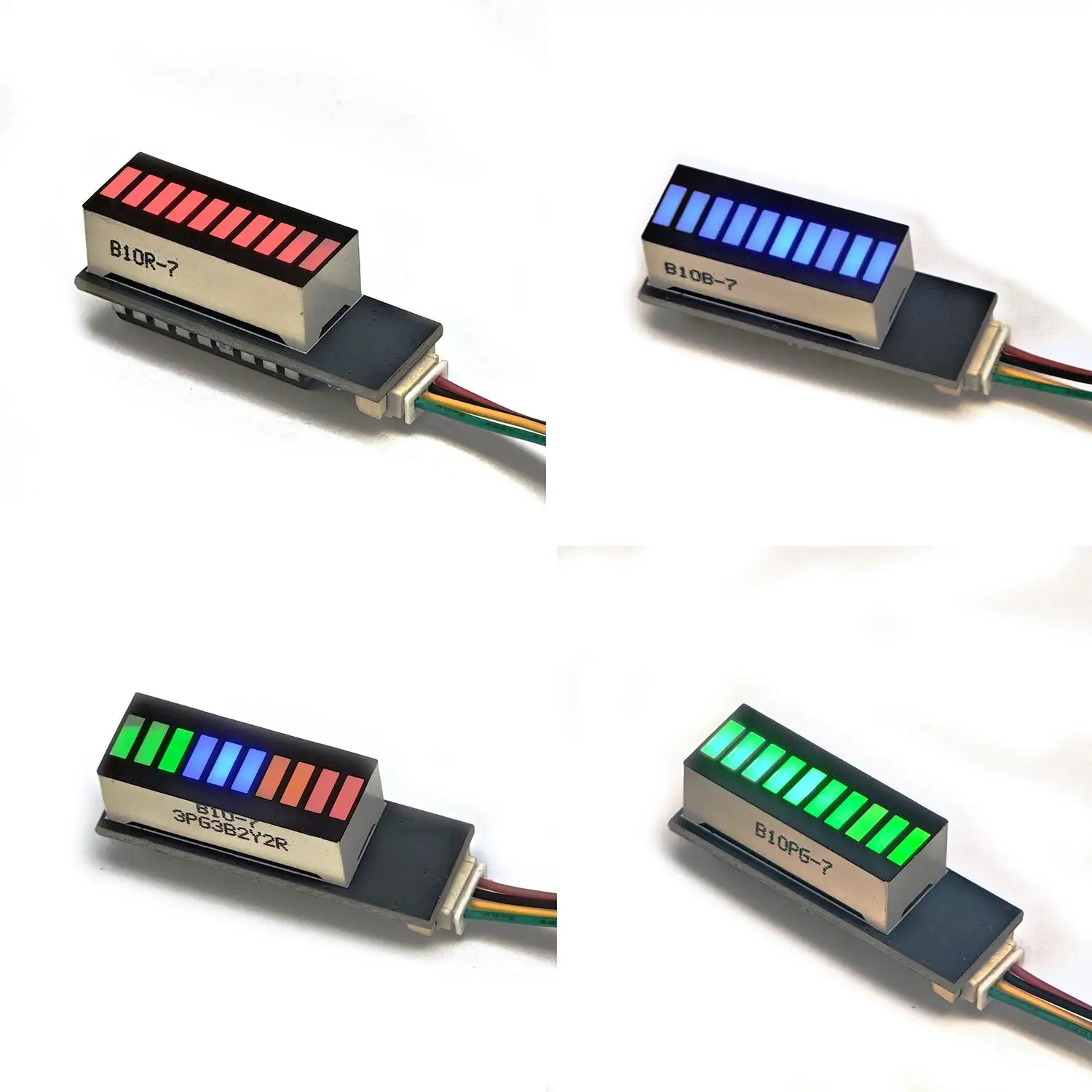 10-Bar LED Music Rhythm Light Audio Signal Level Meter DC 9V-12V Spectrum Indicator For Car Stereo Amplifier Atmosphere Lamp