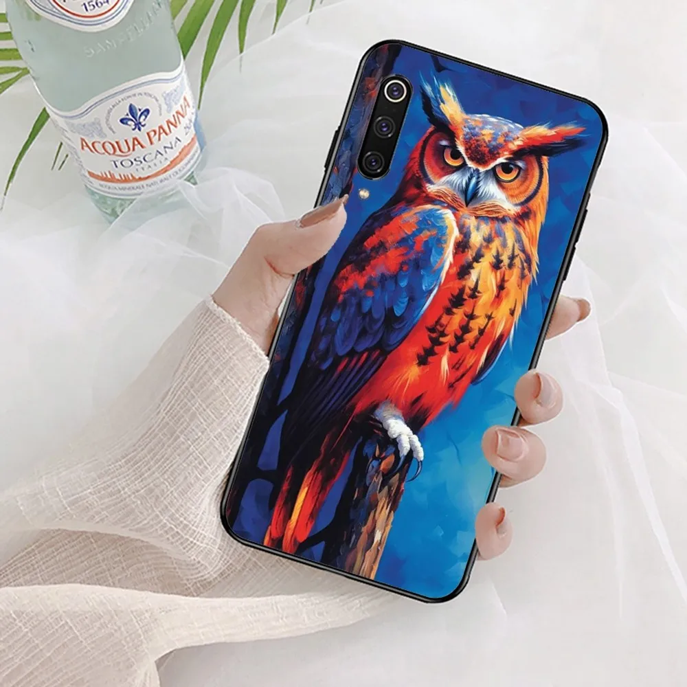 Yellow owl Phone Case For Xiaomi Mi 5X 8 9 10 11 12 lite pro 10T PocoX3pro PocoM3 Note 10 pro lite image 2