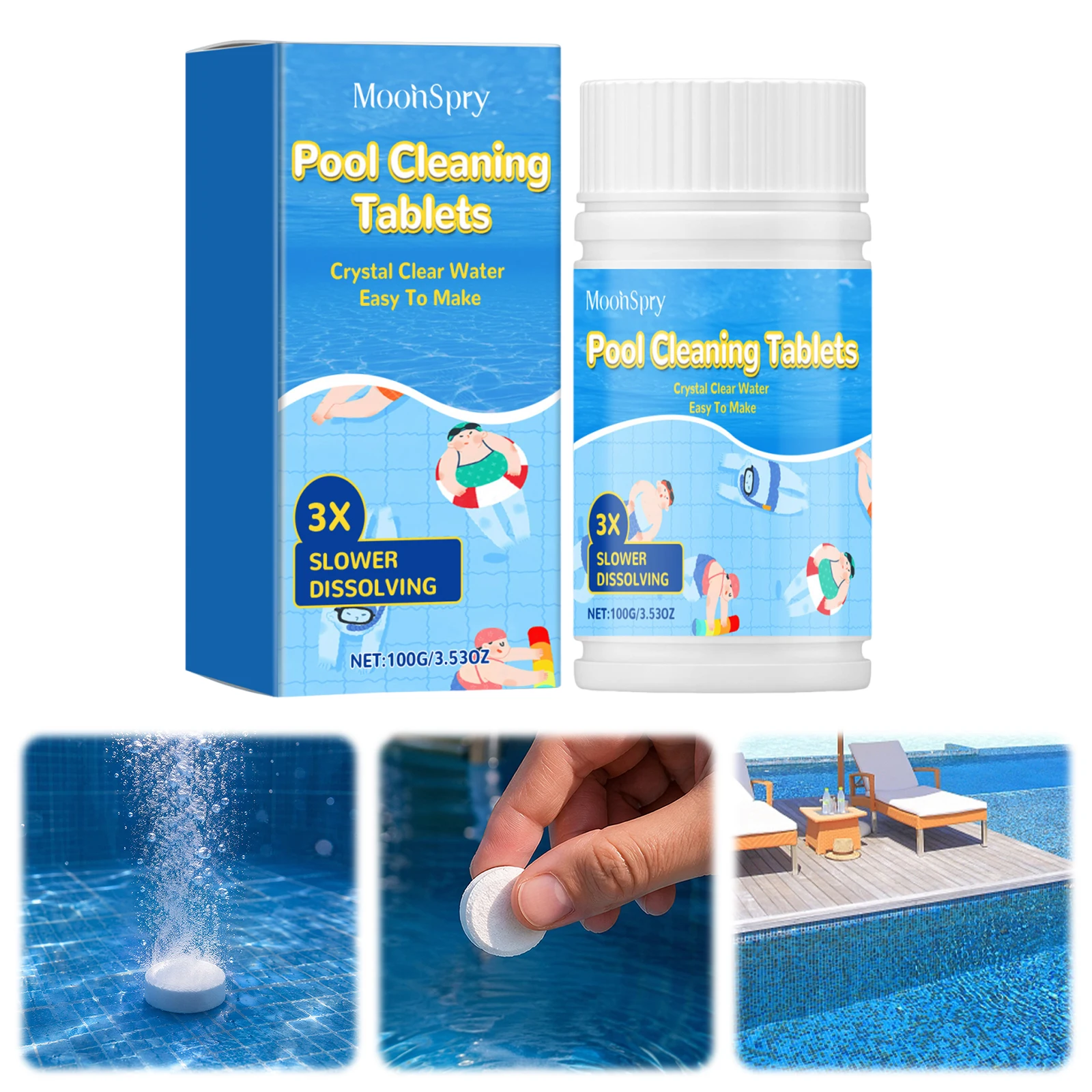 Swimming Water Clarifier Odor Elimination & & Versatile Pool Odor Eliminator Pools Clarifier for Above Ground Pools Cleaning